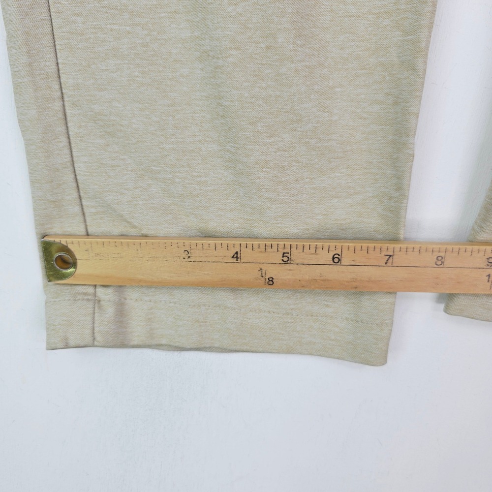 Tommy Bahama Mens 36X30 On Par Flat Front Beige Heathered Chino Golf Pants - Picture 8 of 15